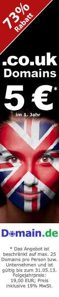 .CO.UK-Domains nur 5,00 EUR